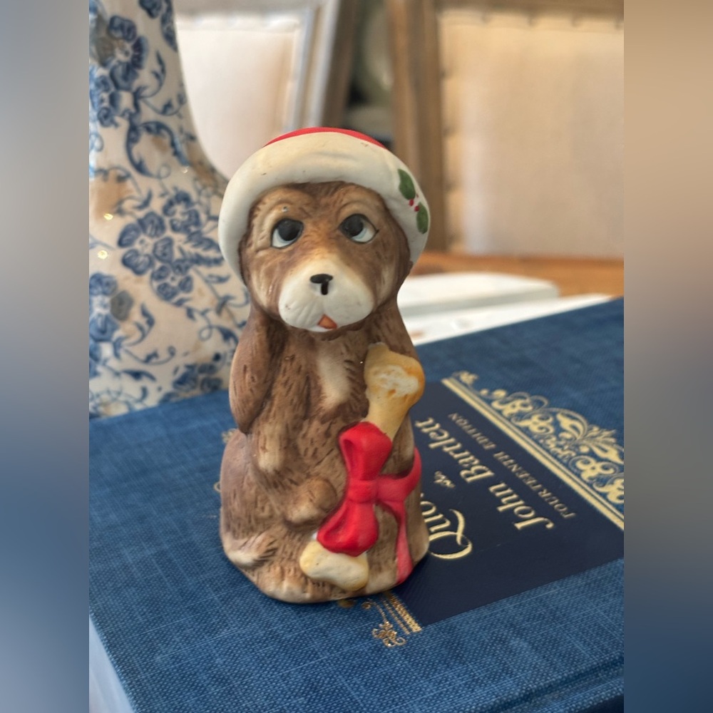 JASCO 4.25” Santa Dog Critter Bell. Marked | Collectible | Vintage | Retired EUC